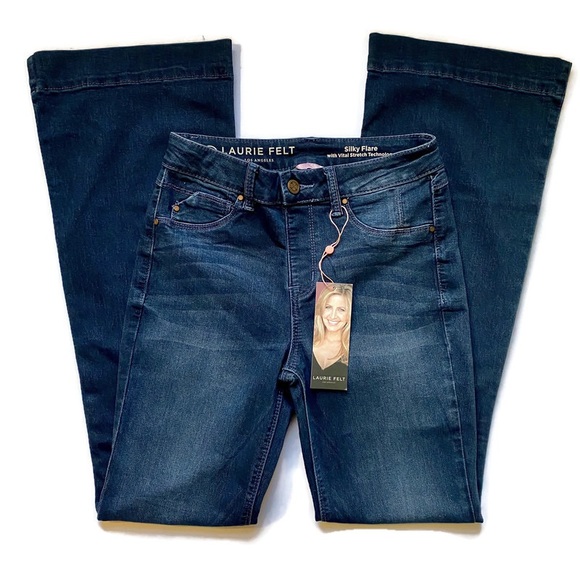 Laurie Felt Silky Flare Pull On Jeans NWT Size XS - Picture 5 of 14